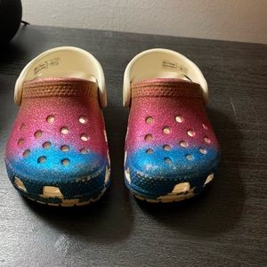 Toddler classic Ombré glitter Crocs